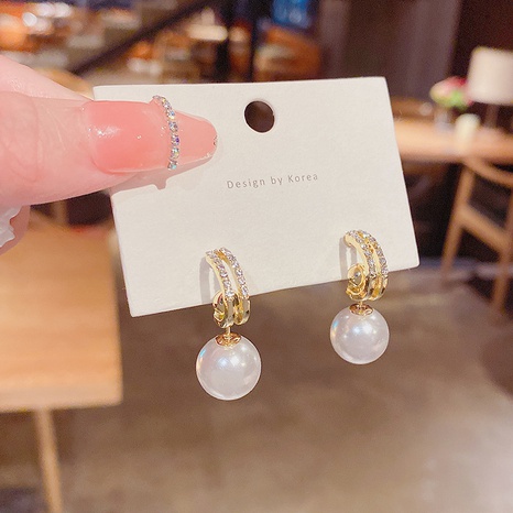 pearl elegant simple temperament earrings NHQYF560680's discount tags