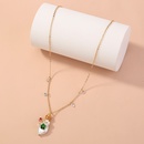 Europische und amerikanische einfache speziell geformte Perlenkette mit mehrfarbigen Natursteinanhngernpicture7