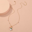 Europische und amerikanische einfache speziell geformte Perlenkette mit mehrfarbigen Natursteinanhngernpicture8
