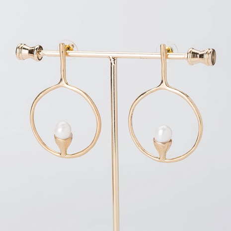 pearl earrings fashion creative geometric lady earring NHDB560782's discount tags