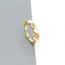 simple color dripping oil zircon peach heart open ring female wholesalepicture11