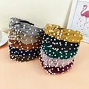 new retro pearl knotted hairband simple widebrimmed hair accessories NHUX560920picture7