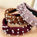 new retro pearl knotted hairband simple widebrimmed hair accessories NHUX560920picture10