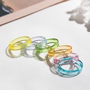 Korean candy color resin ring geometric color one size ring set NHLL560921picture9
