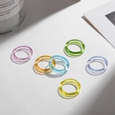 Korean candy color resin ring geometric color one size ring set NHLL560921picture12