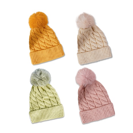 Nouveau chapeau de laine chaud automne et hiver chapeau tricoté à la mode coréenne's discount tags