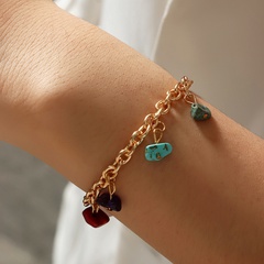 Color Natural Stone Pendant Bracelet Jewelry