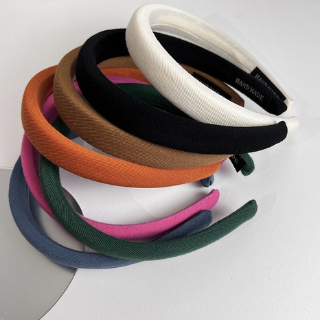 Haarband im koreanischen Stil einfarbig Bonbonfarben Schwamm Haarschmuck's discount tags