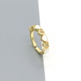 simple color dripping oil zircon peach heart open ring female wholesalepicture12