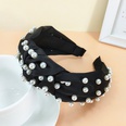 new retro pearl knotted hairband simple widebrimmed hair accessoriespicture18