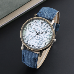 Trendy fashion simple personality men's business casual quartz watch
