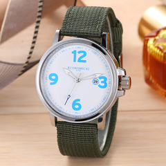 Fashionable solid color large digital dial simple quartz watch