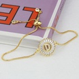 Fashion 26 Letters Bracelet GoldplatedGeometric Circle Zircon Copper Bracelet NHBP561144picture14