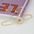 Fashion 26 Letters Bracelet GoldplatedGeometric Circle Zircon Copper Bracelet NHBP561144picture17