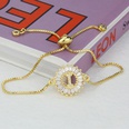Fashion 26 Letters Bracelet GoldplatedGeometric Circle Zircon Copper Bracelet NHBP561144picture19