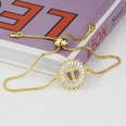Fashion 26 Letters Bracelet GoldplatedGeometric Circle Zircon Copper Bracelet NHBP561144picture30