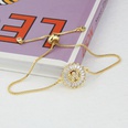 Fashion 26 Letters Bracelet GoldplatedGeometric Circle Zircon Copper Bracelet NHBP561144picture33