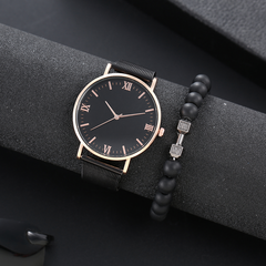 Ultra-thin fashion classic solid color Roman non-digital quartz watch