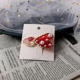 Core rouge coeur perle simple pingle  cheveux coiffe bec de canard clip frange clip ct clippicture14