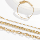 Personality Geometric Copper Bead Chain MultiElement Set Bracelet Fashion Chain Alloy Braceletpicture10