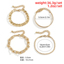 Personality Geometric Copper Bead Chain MultiElement Set Bracelet Fashion Chain Alloy Braceletpicture11