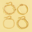 Personality Geometric Copper Bead Chain MultiElement Set Bracelet Fashion Chain Alloy Braceletpicture12