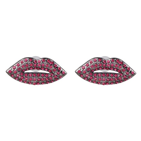 Korean sexy flame red lip earrings fashion earrings  NHJJ564383's discount tags