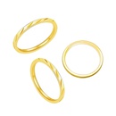 Korean Fashion Pattern Fine Handmade Ring Titanium Steel Plated 18K Real Gold Ringpicture10
