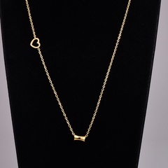 New 18K gold small waist necklace female pendant titanium steel necklace wholesale