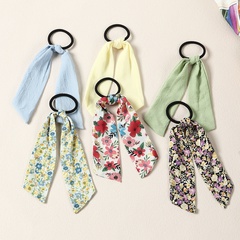 Fashion Streamer Hair Tie Pure Color Bow Knot Hair Rope Set