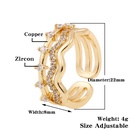 new geometric multilayer ring fashion hand jewelry copperplated gold zircon ringpicture10
