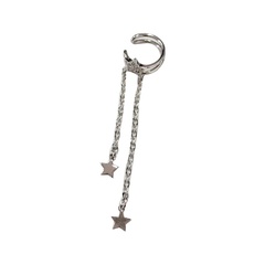 Korean style star tassel copper ear bone clip trendy non-pierced earrings