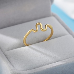 European and American jewelry corrugated ring female closed snake-shaped zodiac copper ring