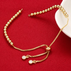 Fashion geometric bracelet accessories copper bead chain bracelet accessories