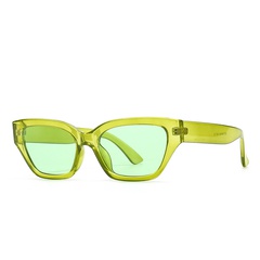 narrow frame modern retro sunglasses charm trend jelly color sunglasses