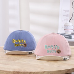 candy color embroidery soft brim hat spring and autumn outdoor sunshade baby hat