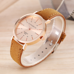 Casual personality contrast color trend student universal quartz watch