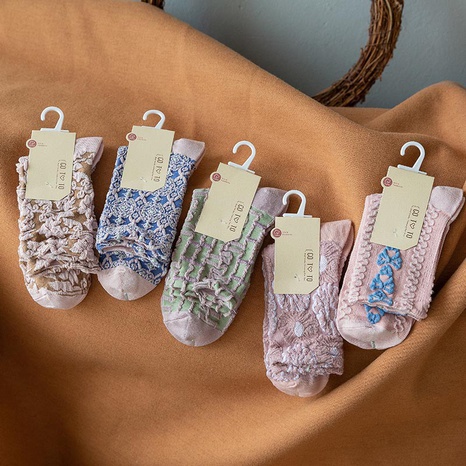 Mode koreanische Version süße lange Röhren-Modal-Baumwoll-abriebfeste Socken's discount tags