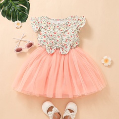Summer children's clothing female baby stitching floral skirt girls dress