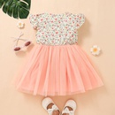 Summer childrens clothing female baby stitching floral skirt girls dresspicture8
