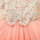 Ropa de verano para nios falda floral con costura para bebs vestido para niaspicture9