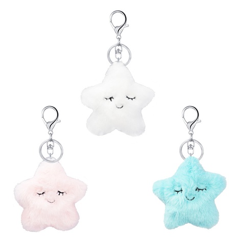 five-pointed star keychain pendant cartoon star shape pendant keychain's discount tags