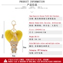 new style diamondstudded Korean flannel cute bear heart keychainpicture8