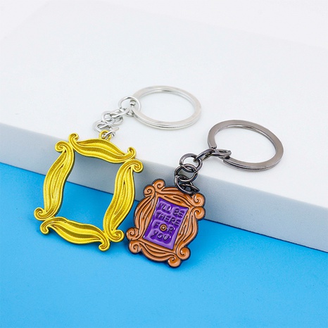 European and American fashion jewelry new frame keychain NHHED565455's discount tags