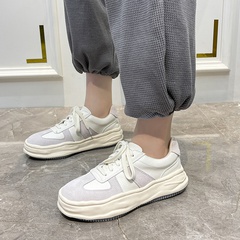 Neue Mode beiläufige weiße Schuhe mit dicken Sohlen schmelzende Brettschuhe