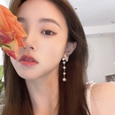 Korean bowknot pearl tassel earrings new trendy one pair of earringspicture9