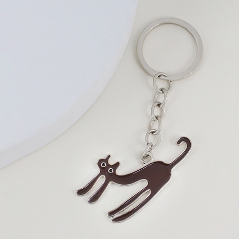 Korean alloy cute cat keychain bag ornaments creative pendant's discount tags