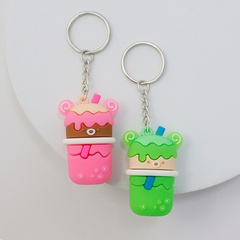 Cartoon cute bear keychain small gift car key pendant bag ornament