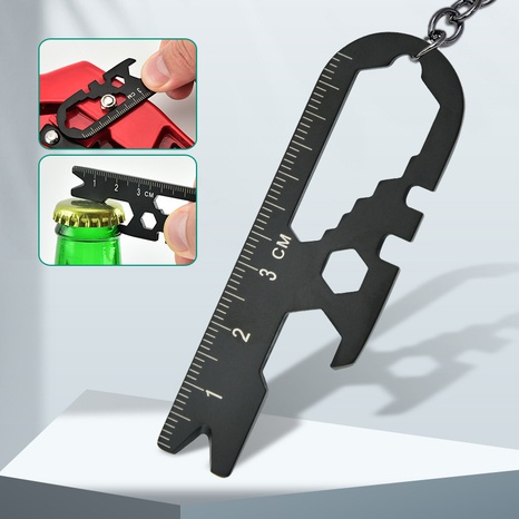 Fashion metal multifunctional small wrench tool creative keychain wholesale's discount tags