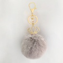 Fashion Fur Plush Crown Keychain Alloy Pendant Fashion Plush Bag Pendant Wholesalepicture5